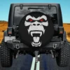 Angry gorilla angry silverback gorilla face spare tire cover no camera hole