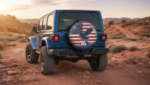 best spare tire covers for Jeep Wrangler lifted JL patriotic design off-road