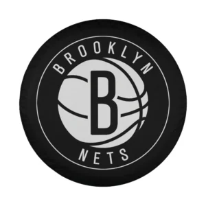 Brooklyn Nets logo basketball graphic design for spare tire cover