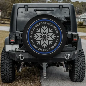 CF Montréal snowflake emblem MLS spare tire cover with camera hole