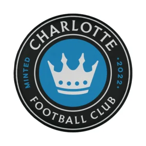 Charlotte FC crown logo design for MLS spare tire cover