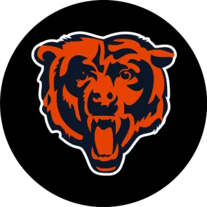 Chicago Bears fierce bear head logo design for spare tire cover
