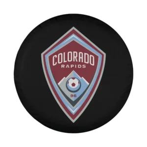 Colorado Rapids shield soccer ball design for spare tire cover