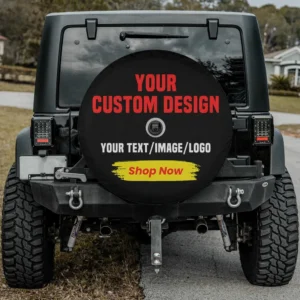 custom spare tire cover with camera hole