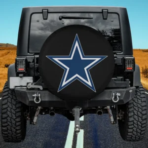 Dallas Cowboys star logo NFL spare tire cover without camera hole on Jeep