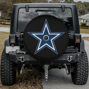Dallas Cowboys star logo NFL spare tire cover with backup camera hole