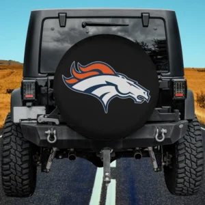 Denver Broncos horse head NFL spare tire cover without camera hole