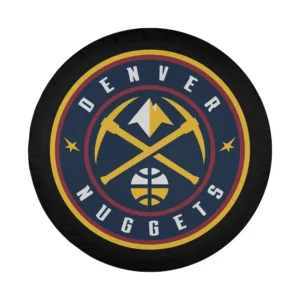 Denver Nuggets logo crossed pickaxes design for spare tire cover