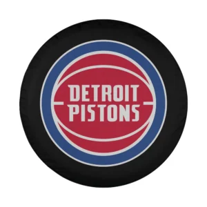 Detroit Pistons logo basketball graphic for spare tire cover design