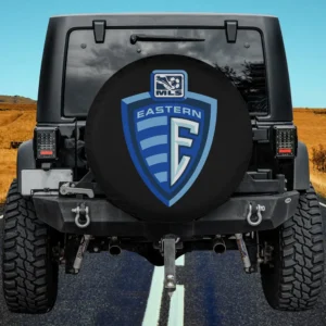 Eastern Conference MLS Fan Essentials spare tire cover no camera hole on Jeep