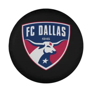 FC Dallas logo bull design MLS spare tire cover artwork