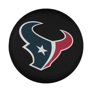 Houston Texans logo black background design for spare tire cover