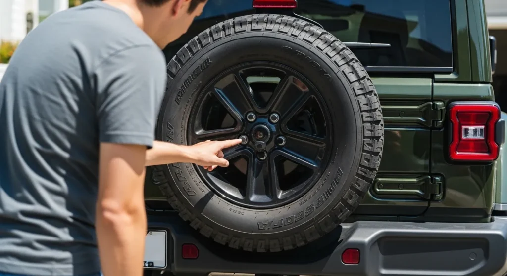 how to check if spare tire has backup camera