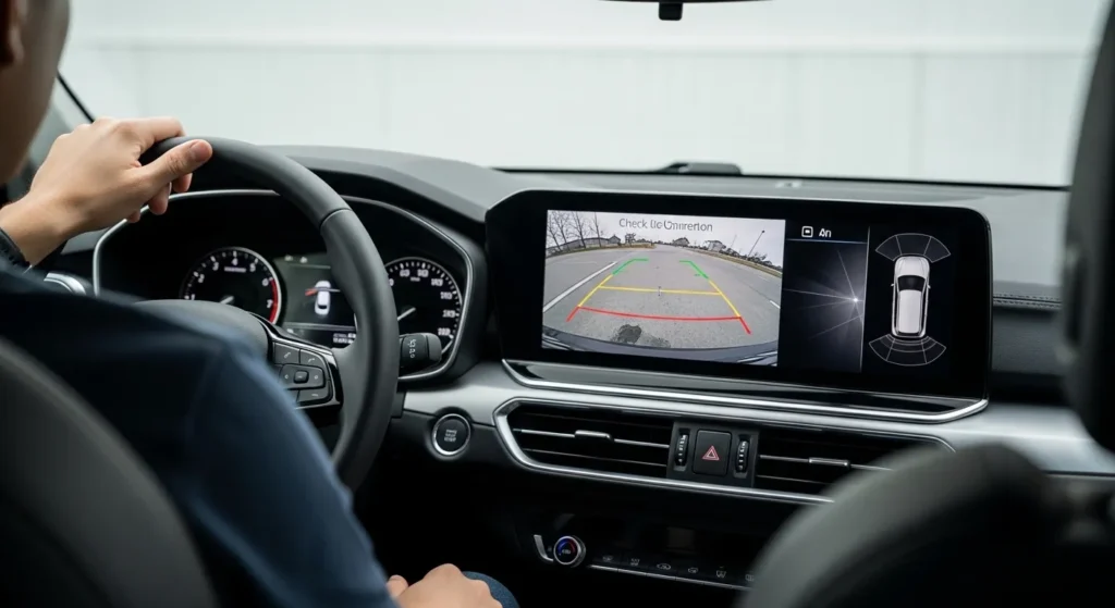 how to check if your vehicle needs a camera hole activating backup camera verify location dashboard screen