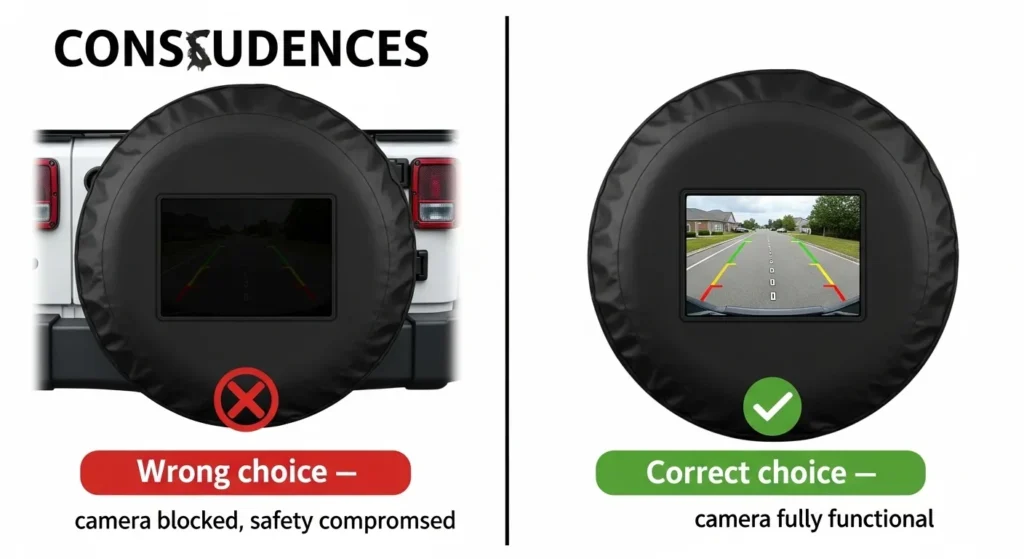 how to check if your vehicle needs a camera hole wrong choice camera blocked vs correct choice functional