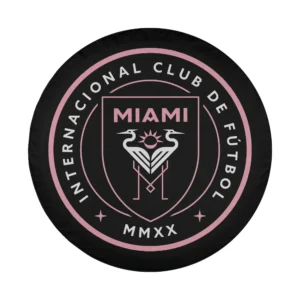 Inter Miami CF logo MLS team flags spare tire cover design only