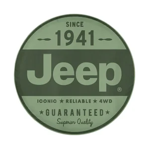 Jeep 1941 vintage logo officially licensed design for spare tire cover