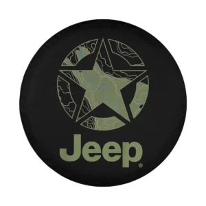 Jeep Army Star Map military star and contour lines design