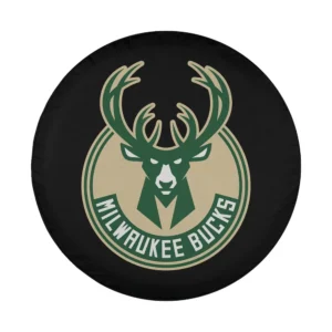 Milwaukee Bucks logo deer head graphic design for spare tire cover