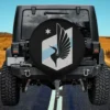 Minnesota United FC loon wing MLS spare tire cover without camera hole on Jeep rear
