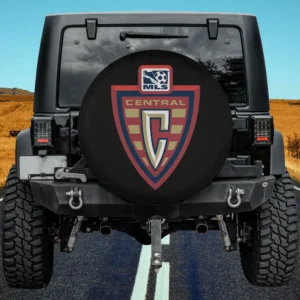 MLS Central Conference shield spare tire cover without camera hole on Jeep