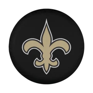 New Orleans Saints fleur-de-lis NFL fan gear design on spare tire cover