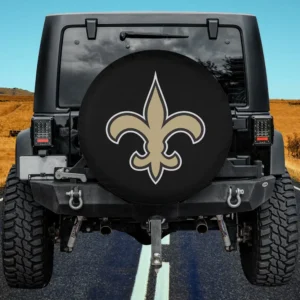 New Orleans Saints fleur-de-lis NFL fan gear spare tire cover without camera hole