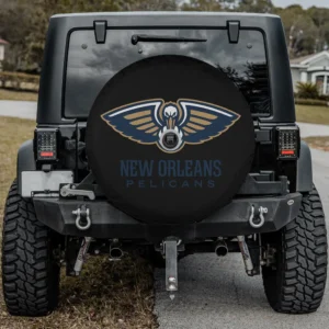 Pelican basketball wings New Orleans Pelicans spare tire cover with camera hole variant