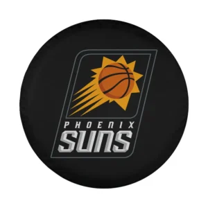 Phoenix Suns basketball sunburst logo design for spare tire cover