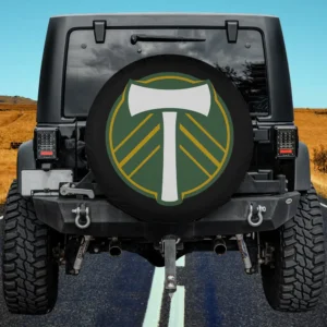 Portland Timbers axe logo MLS spare tire cover without camera hole on Jeep rear spare tire