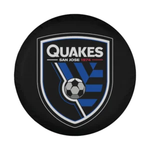 San Jose Earthquakes soccer shield logo design for spare tire cover
