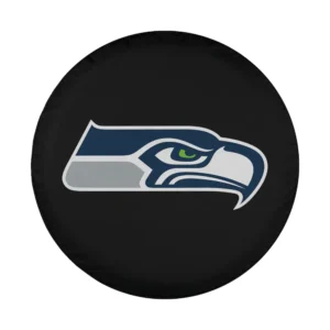 Seattle Seahawks logo design on black background