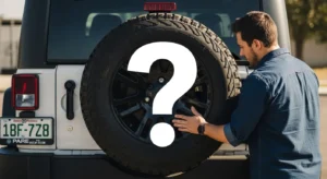 spare tire cover camera hole Jeep JK visual check required before ordering