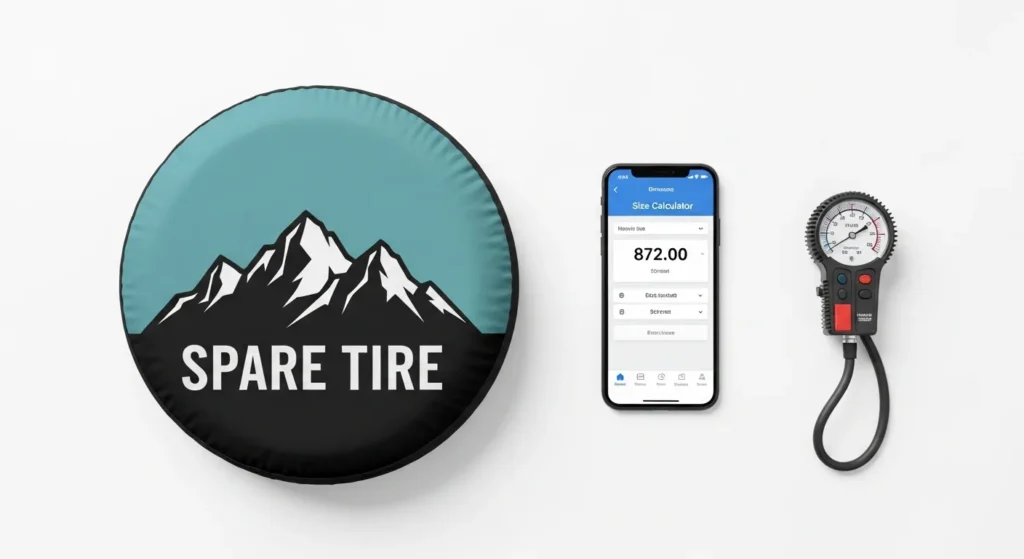 What you need before putting on a spare tire cover: correct size, camera hole option, and proper tire pressure