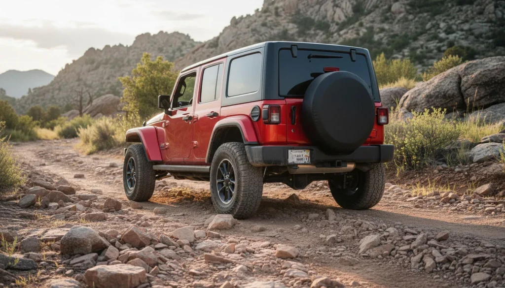 spare tire cover sizes Jeep Wrangler mild upgrade 33 inch all terrain