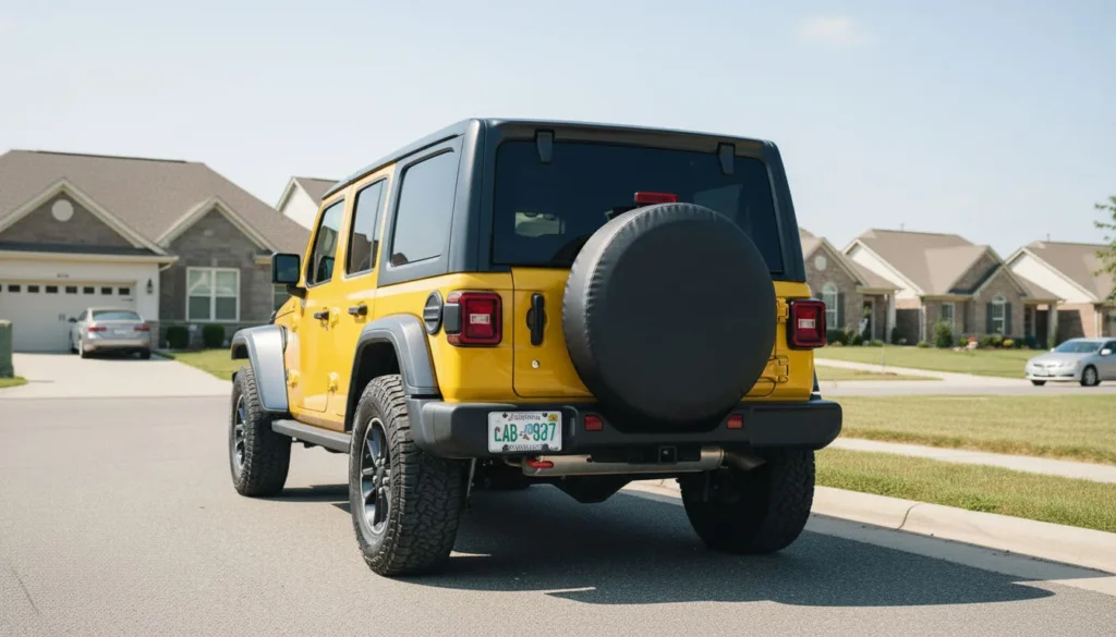 spare tire cover sizes Jeep Wrangler stock JL 30 inch factory tire