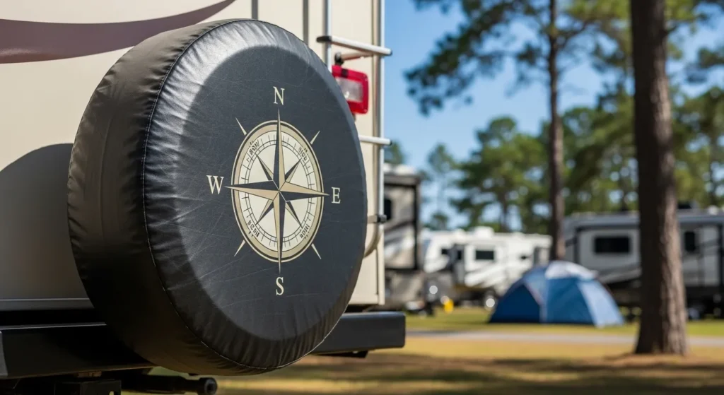 spare tire cover sizes RV Class C motorhome 30 31 inch campground