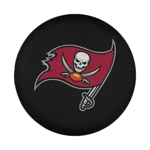 Tampa Bay Buccaneers flag skull football graphic design for spare tire cover