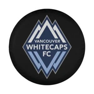 Vancouver Whitecaps FC diamond logo design for spare tire cover in navy and light blue