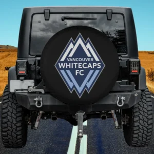 Vancouver Whitecaps FC logo diamond spare tire cover without camera hole on Jeep rear tire