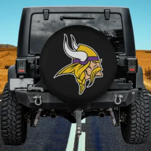 Viking head logo Minnesota Vikings spare tire cover no camera hole variant