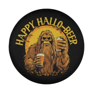 Bigfoot Halloween costume holding beer mugs graphic design only