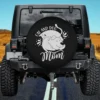 cat dog mom line art pet lover spare tire cover without camera hole for Jeep SUV RV