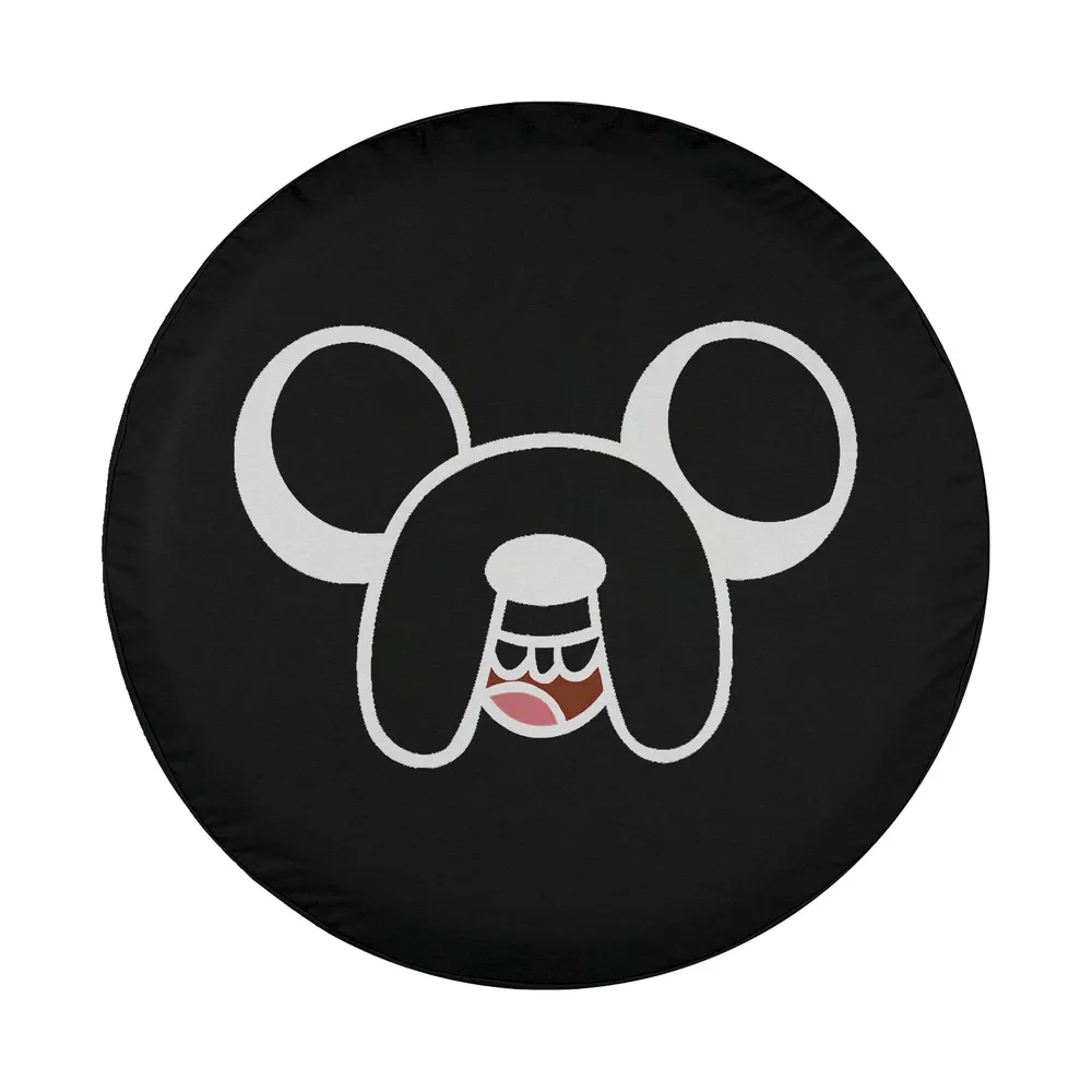 Jake big face cartoon dog Adventure Time inspired design for spare tire cover