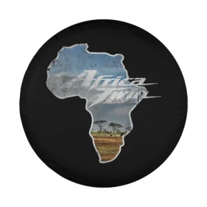 Africa continent silhouette savanna Africa Twin logo design only, spare tire cover