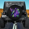 African violets and hummingbird vibrant spare tire cover without camera hole