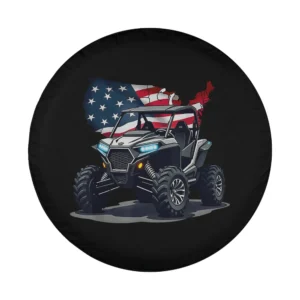 American flag USA map UTV SXS off road spare tire cover graphic design only