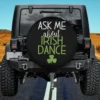 ask me about irish dance shamrock spare tire cover without camera hole for Jeep