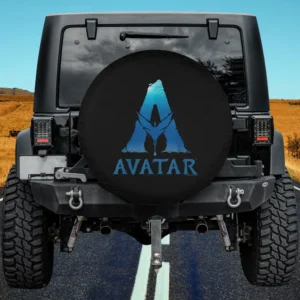 Avatar Way of Water Banshee Logo Movie Spare Tire Cover No Camera Hole