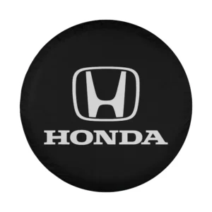 Honda CRV spare tire cover featuring black white emblem standard logo design